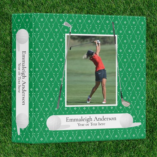 Golf Photo Green Binder