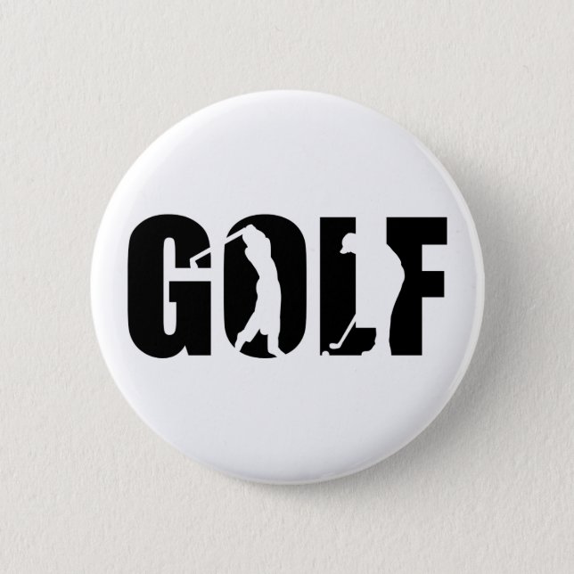 Golf Pinback Button (Front)