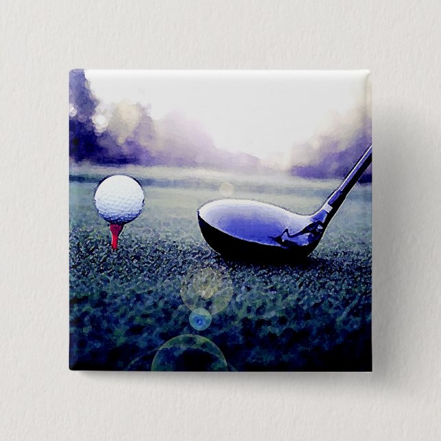 Golf Pinback Button (Front)