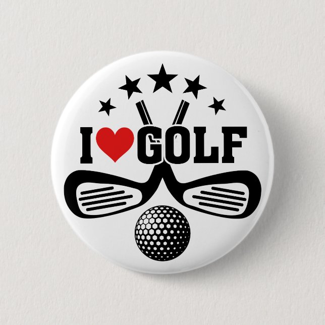 Golf Pinback Button (Front)