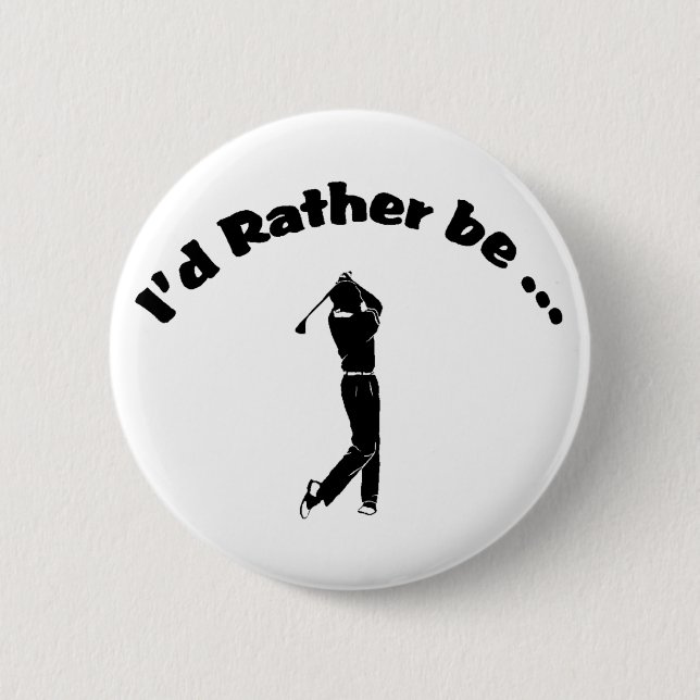 Golf Pinback Button (Front)