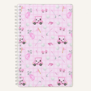 Golf Pink Notebook
