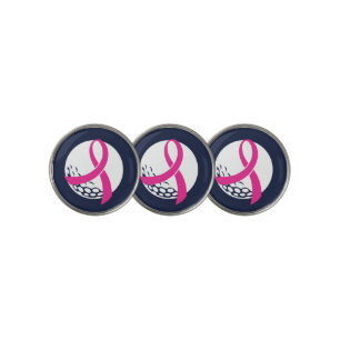 Golf Pink Ribbon Breast Cancer Awareness Ball Marker
