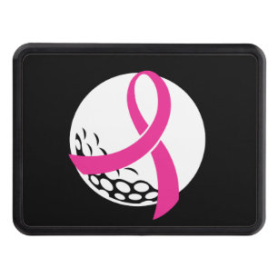 Golf Pink Ribbon Breast Cancer Awareness Hitch Cover