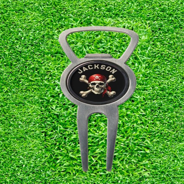 Golf Pirate Adventure  Divot Tool (Parrr-tee's on the Green!)