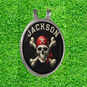 Golf Pirate Hat Clip