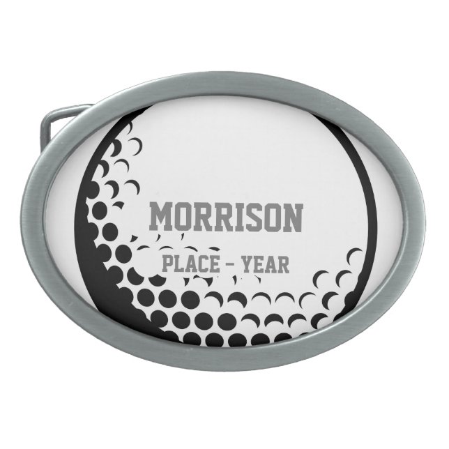 Golf Player Belt Buckle (Front)