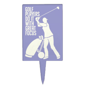 GOLF PLAYER custom cake topper