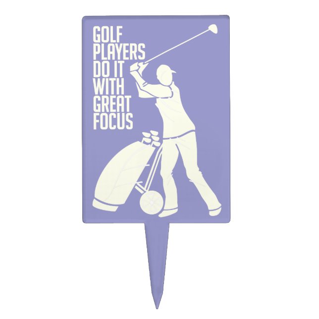 GOLF PLAYER custom cake topper (Front)