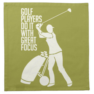 GOLF PLAYER custom cloth napkins