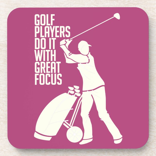 GOLF PLAYER custom coasters (Front)