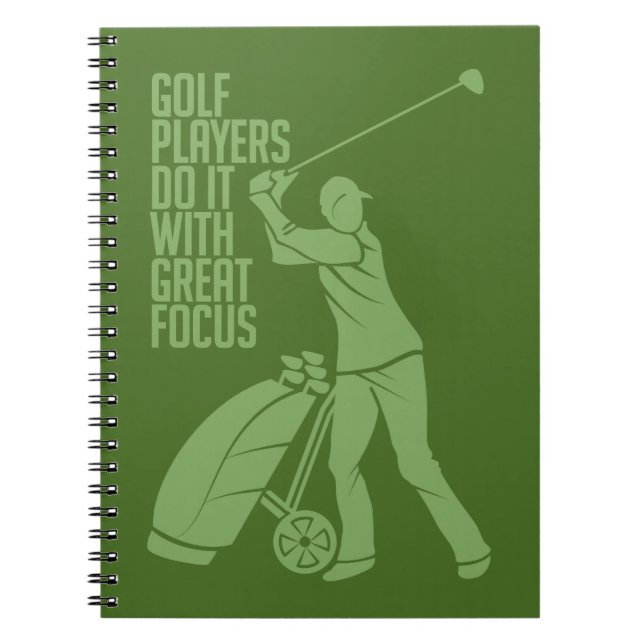 GOLF PLAYER custom notebook (Front)