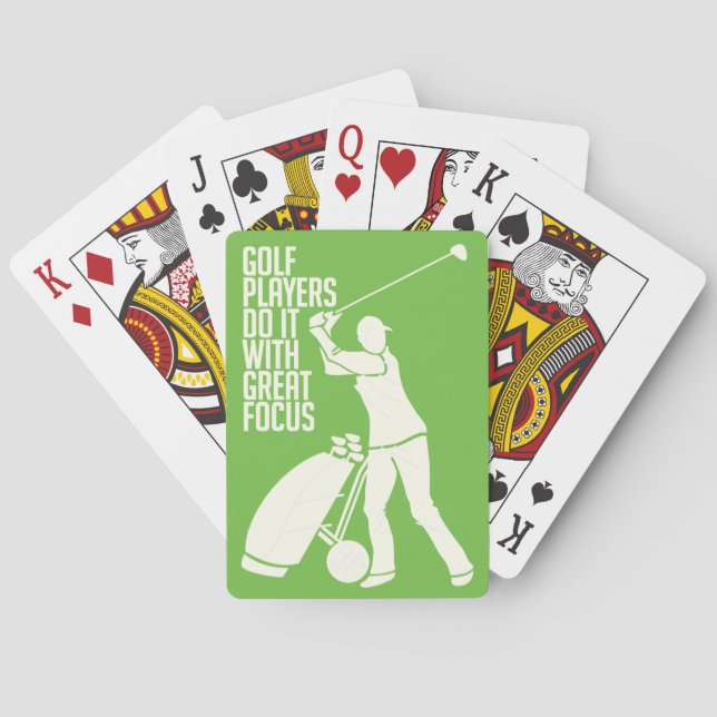 GOLF PLAYER custom playing cards (Back)