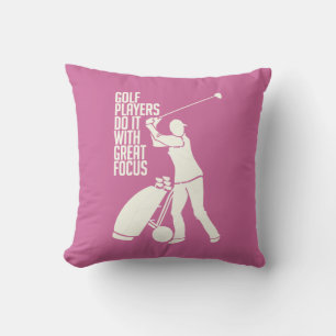 GOLF PLAYER custom throw pillow