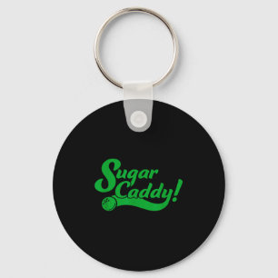 Golf Player Funny Caddy Costume Sugar Caddy Golf T Keychain