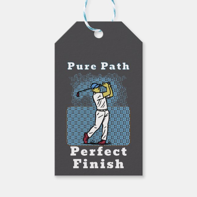 golf player gift tags (Front)