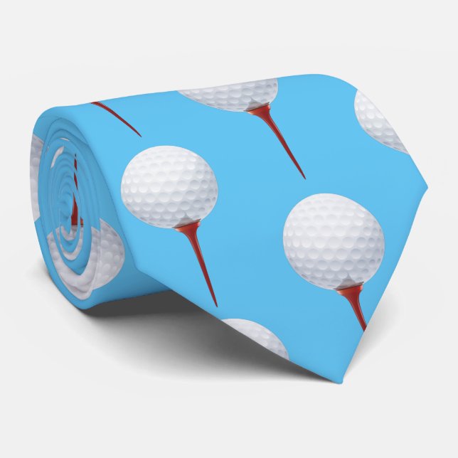 Golf Player | Golf Ball Neck Tie (Rolled)