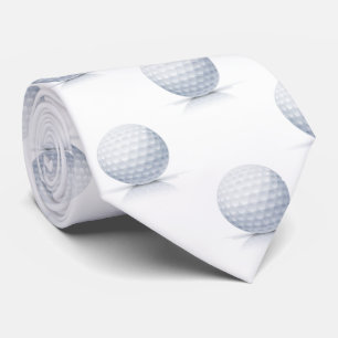 Golf Player Golf Ball Neck Tie
