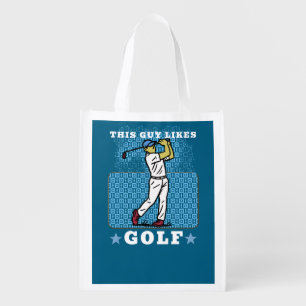 golf player grocery bag