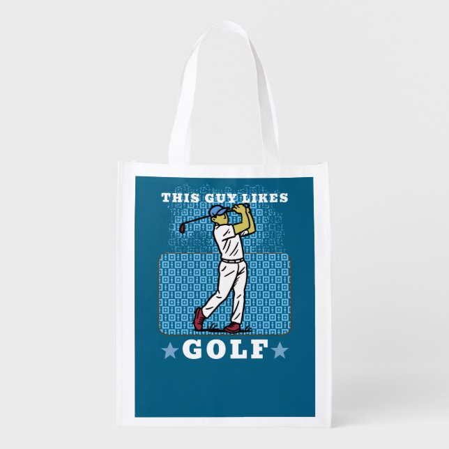 golf player grocery bag (Front)