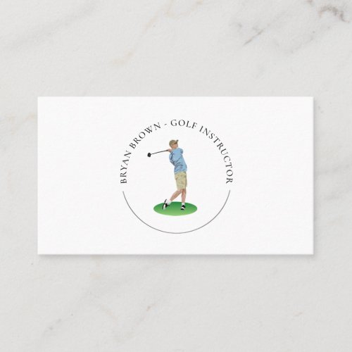 Golf Player _ Instructor Business Card