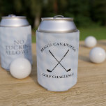 Golf Player Name Challenge Can Cooler at Zazzle