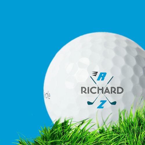 Golf_player name Monogram Golf Balls