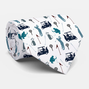 Golf Player Neck Tie