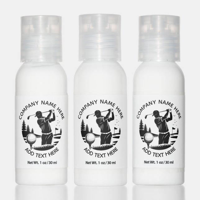 Golf Player Pine Trees Add Name  Hand Lotion (Set)
