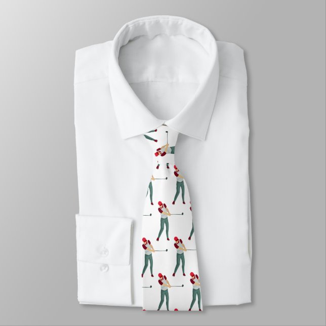 Golf Player | Sport Neck Tie (Tied)