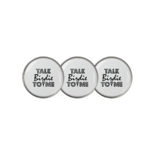 Golf Player: Talk Birdie To Me  Ball Marker