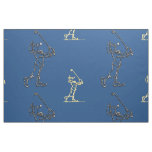 Golf players outline design ~ editable background fabric
