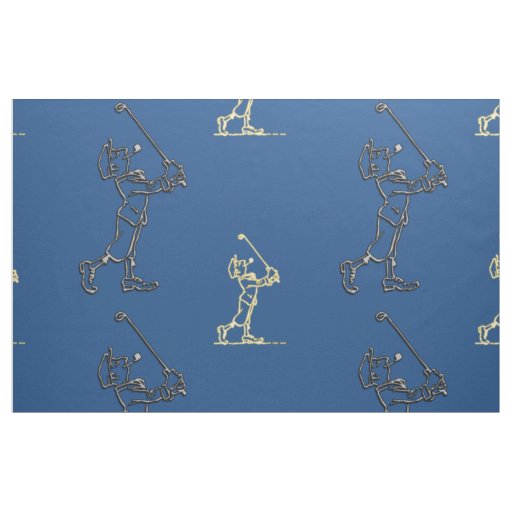Golf players outline design ~ editable background fabric