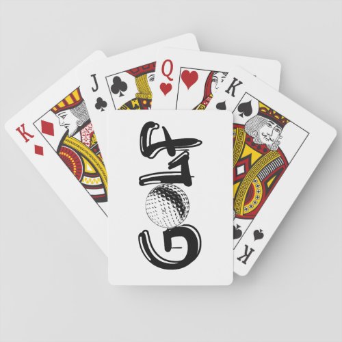 GOLF POKER CARDS