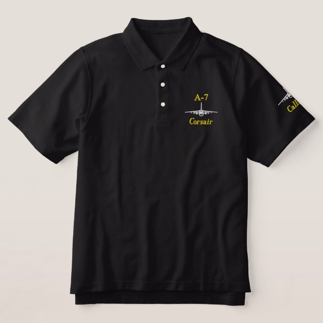 Golf Polo W/A-7 and Call Sign (Design Front)