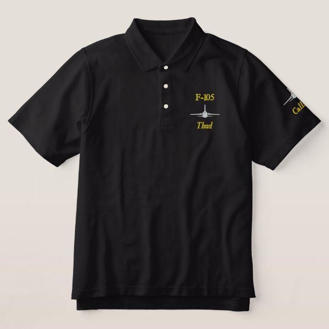 Golf Polo W/F-105 and Call Sign (Design Front)