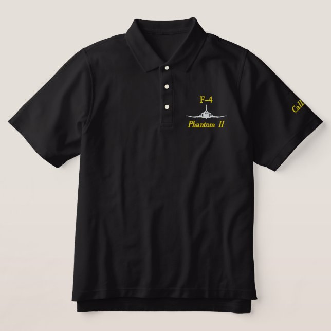 Golf Polo W/F-4 and Call Sign (Design Front)