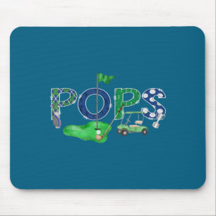 Golf Pops Hole One 1st Artwork Mouse Pad