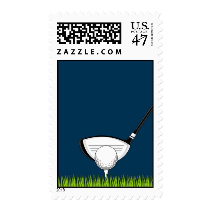 Golf Postage Stamp Zazzle