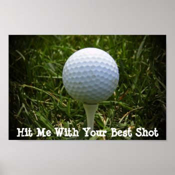 Golf Poster by Sidelinedesigns at Zazzle