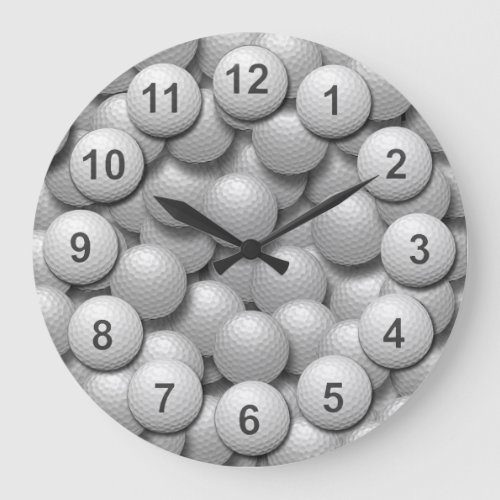 Golf Practice Ball Bucket Large Clock