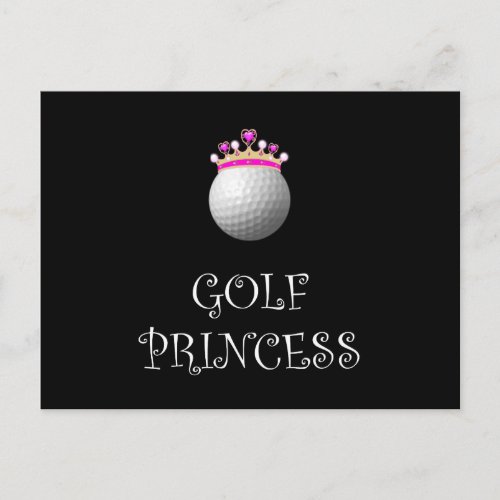 Golf Princess Postcard