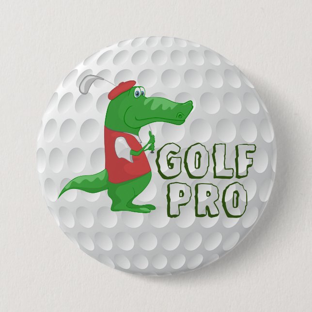 Golf Pro Alligator Button (Front)