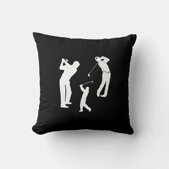 Golf Pro Throw Pillow (Front)
