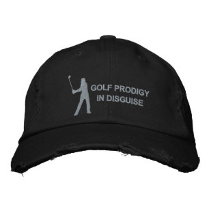 Golf Prodigy In Disguise Funny Golf Design Embroidered Baseball Cap