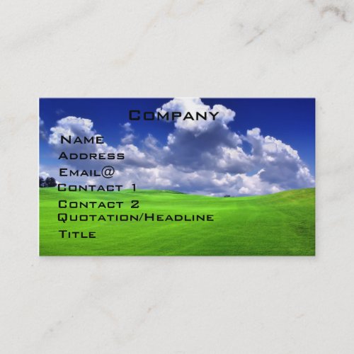 Golf  Profile Card Business Card Templates