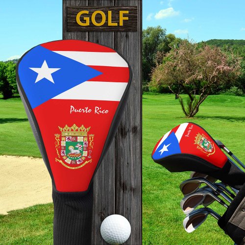 Golf Puerto Rico Golf Clubs Puerto Rican Flag Golf Head Cover