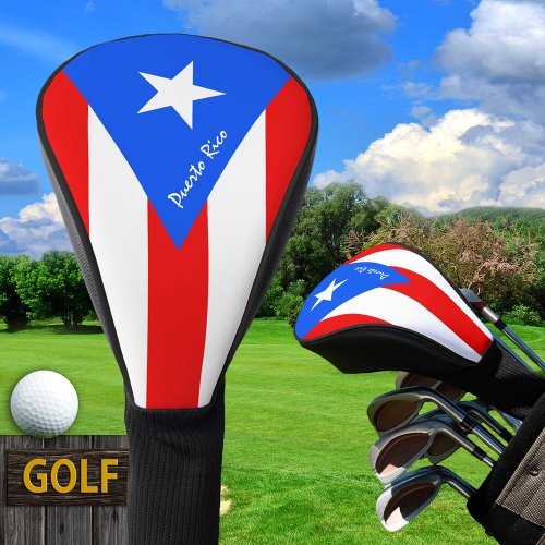 Golf Puerto Rico  Puerto Rican Flag  Golf Clubs Golf Head Cover