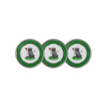 Golf Pug Playing Golf (black) Cute Dog Funny Golf Ball Marker