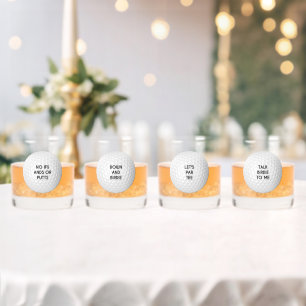 Golf Pun Themed Whiskey Glass